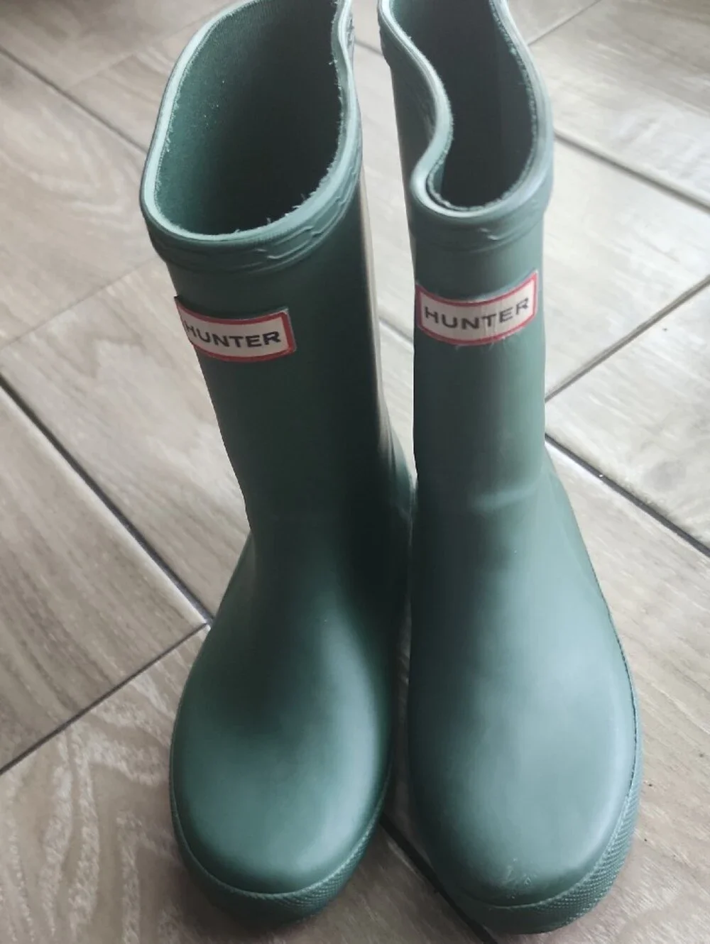 Hunter Kids Forest Green Waterproof Rain Boots